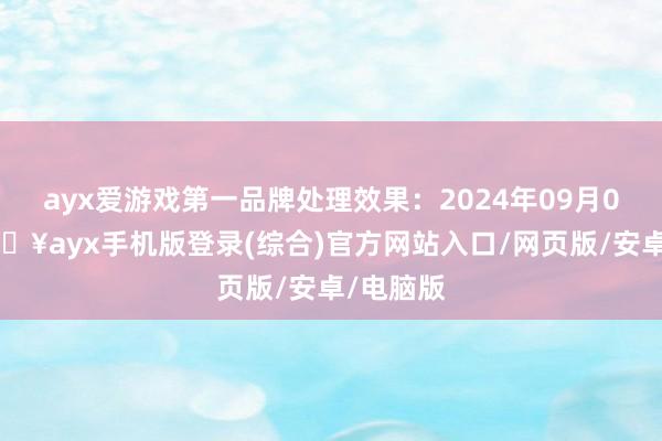 ayx爱游戏第一品牌处理效果：2024年09月09日-🔥ayx手机版登录(综合)官方网站入口/网页版/安卓/电脑版