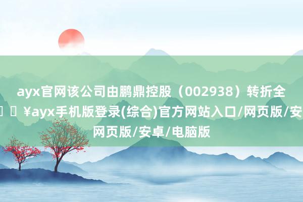 ayx官网该公司由鹏鼎控股（002938）转折全资捏股-🔥ayx手机版登录(综合)官方网站入口/网页版/安卓/电脑版